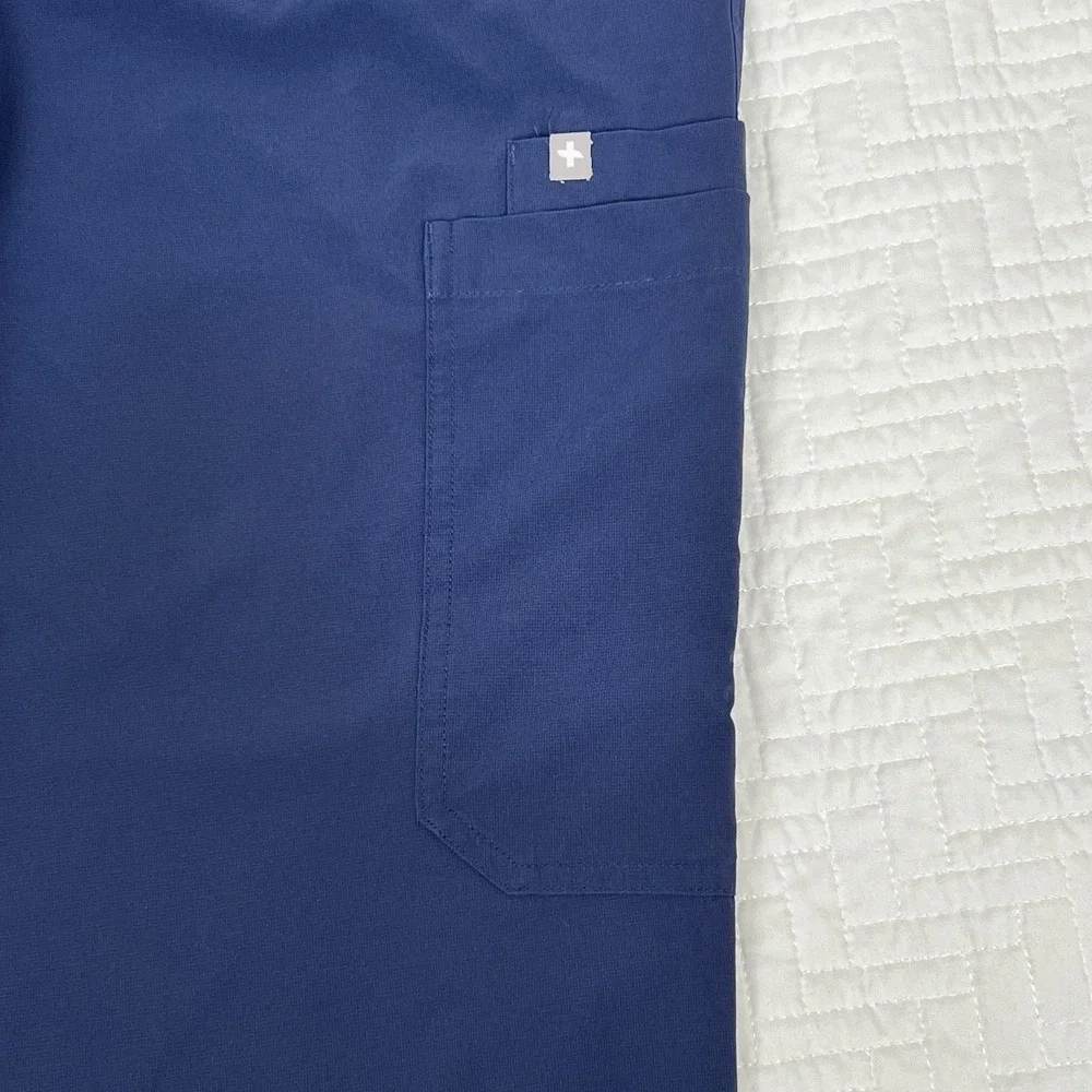 FIGS Cairo Cargo Scrub Pants Men's XXL Zip Fly Blue Technical Collection